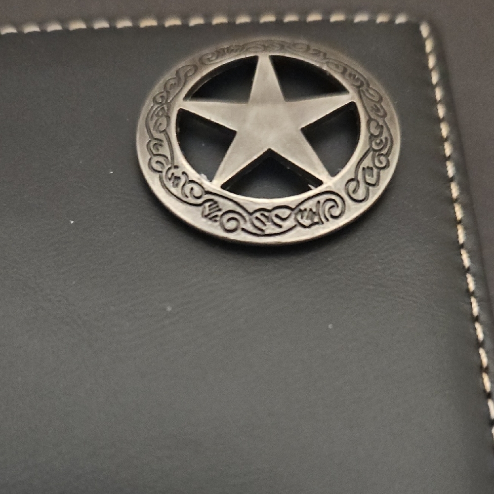 3/$35 Black Leather Wallet with Chain - Picture 16 of 16